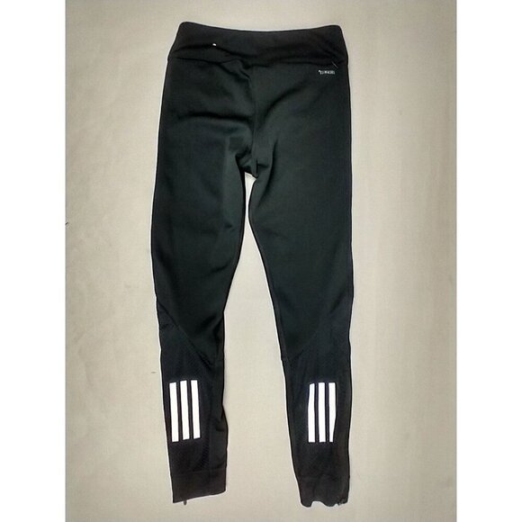 Adidas Running Women’s XS Black Climacool Legging Pants Mesh Ankle Zip - Picture 11 of 15